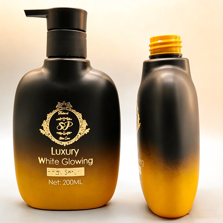 Custom 120ml Flat Oval PET Lotion Pump Bottle for After-Sun Lotion
