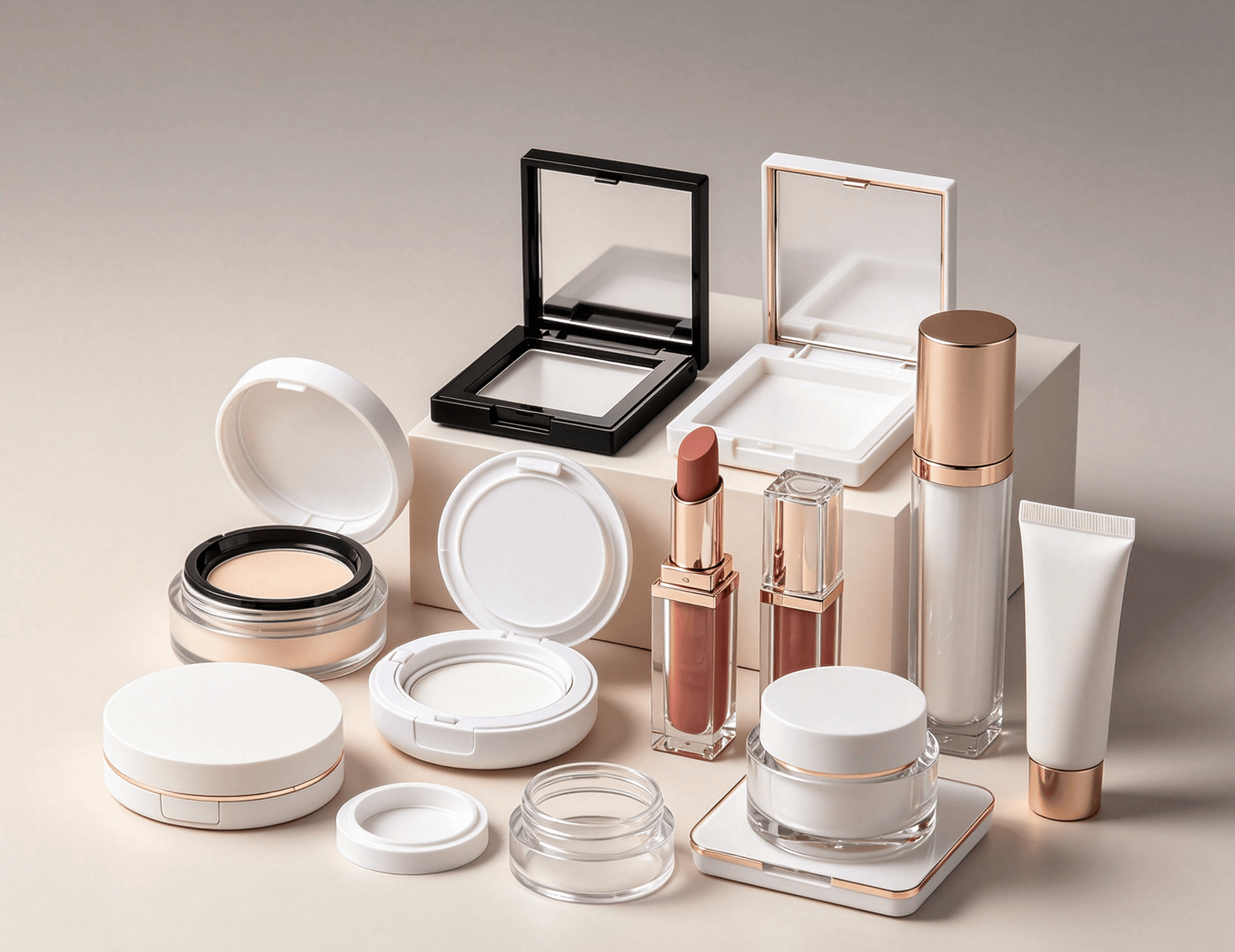 Custom full makeup packaging collection project