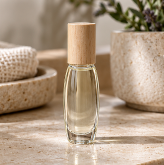 Custom 10ml Square Glass Roll-on Bottle for Perfume Oil